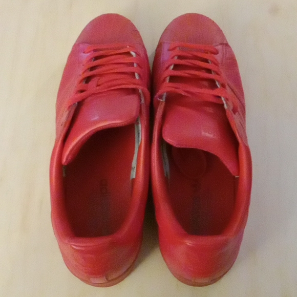 All Red Adidas ORIGINAL (Shell-toes) - Picture 5 of 6